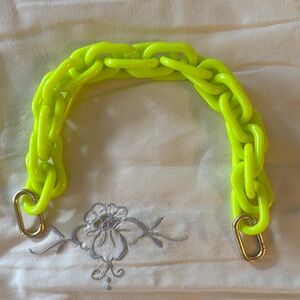 Clare V Neon Yellow Resin Shortie Strap